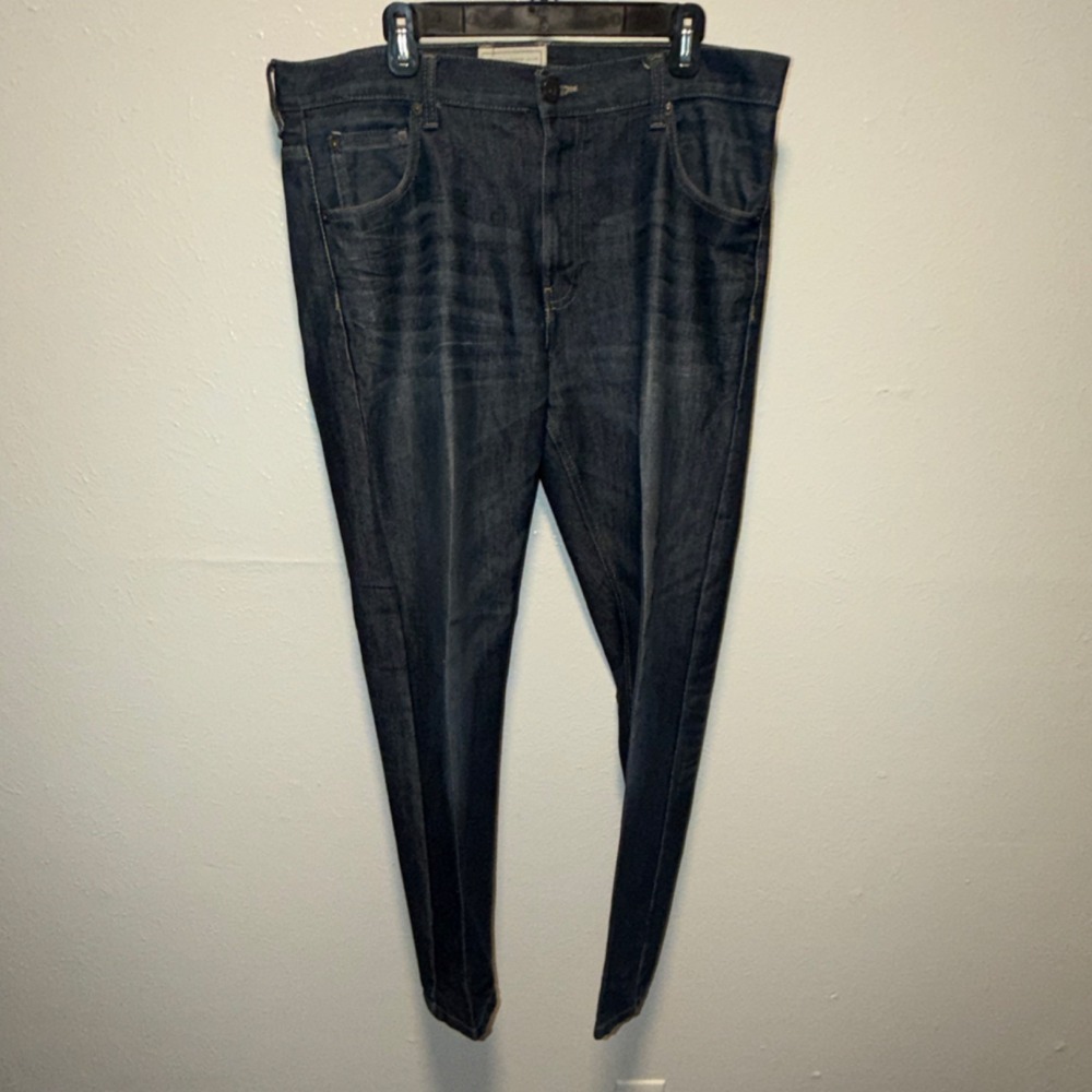 Alexander Julian Jeans Mens Slim Skinny Dark Wash Blue Denim 38x32